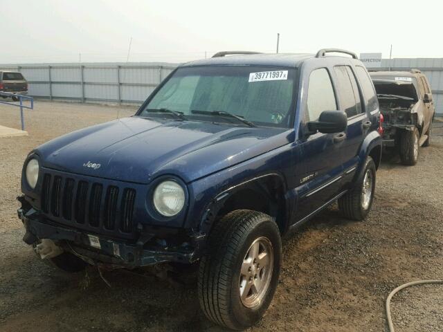 1J4GL58K32W212751 - 2002 JEEP LIBERTY LI BLUE photo 2