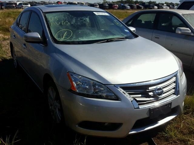 3N1AB7AP0DL620510 - 2013 NISSAN SENTRA S SILVER photo 1