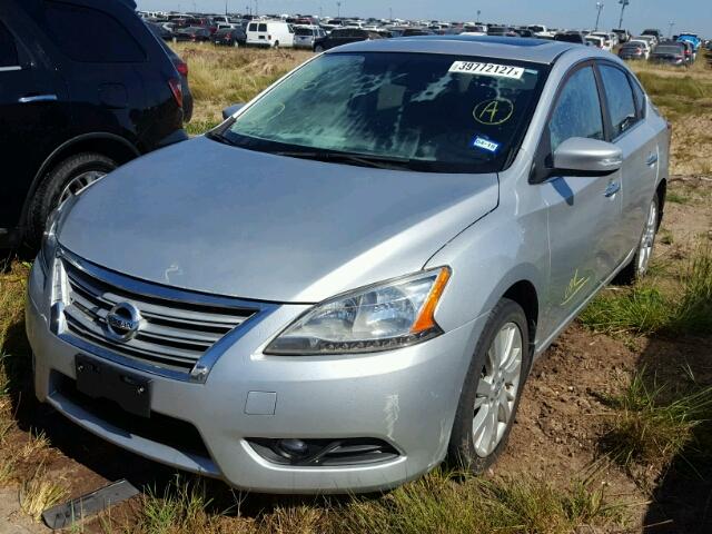 3N1AB7AP0DL620510 - 2013 NISSAN SENTRA S SILVER photo 2