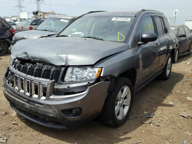 1C4NJCBA4CD542175 - 2012 JEEP COMPASS SP GRAY photo 2