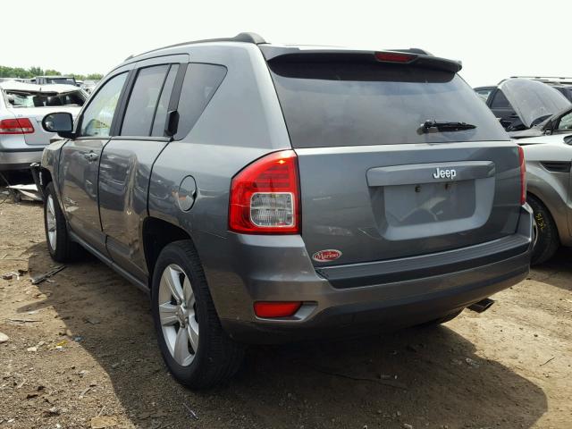 1C4NJCBA4CD542175 - 2012 JEEP COMPASS SP GRAY photo 3