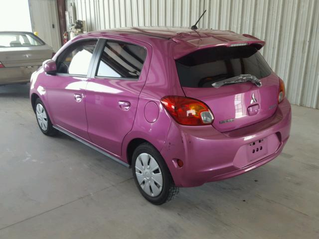 ML32A3HJ3FH041952 - 2015 MITSUBISHI MIRAGE DE PINK photo 3