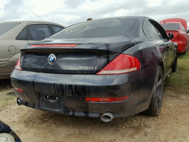 WBAEA53528CV91155 - 2008 BMW 650 BLACK photo 4