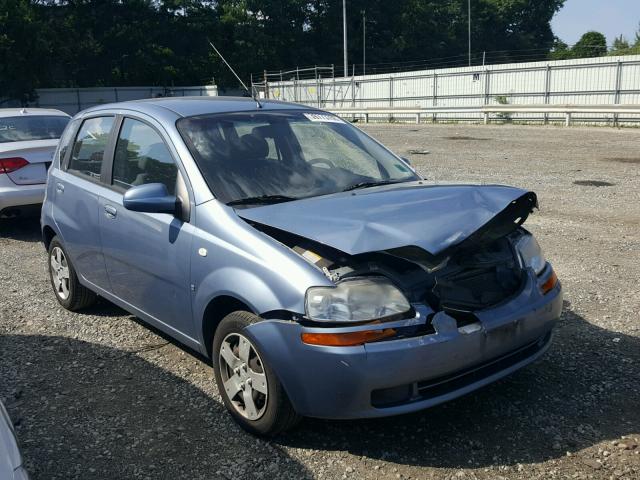 KL1TD66657B710419 - 2007 CHEVROLET AVEO BASE SILVER photo 1