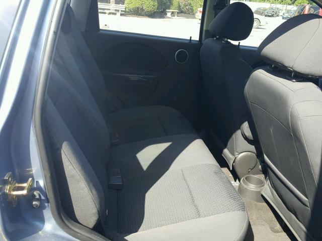 KL1TD66657B710419 - 2007 CHEVROLET AVEO BASE Argent photo 6