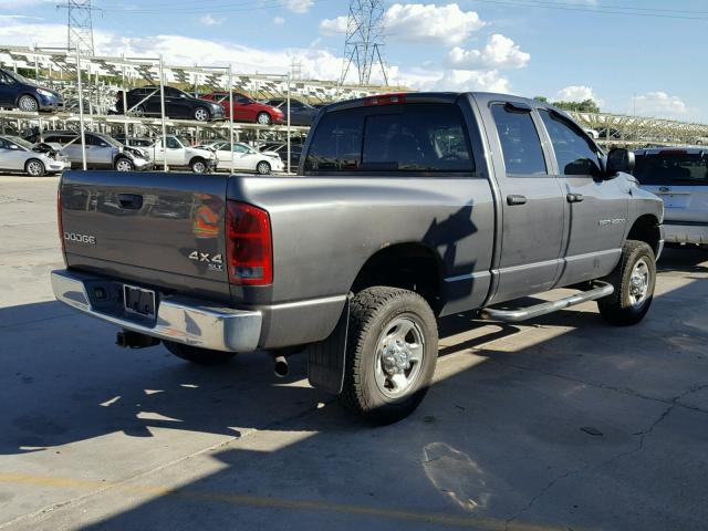 3D7KU28D73G848124 - 2003 DODGE RAM 2500 S GRAY photo 4