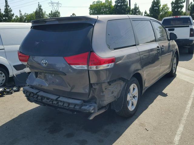 5TDZK3DC4DS373889 - 2013 TOYOTA SIENNA BAS CHARCOAL photo 4