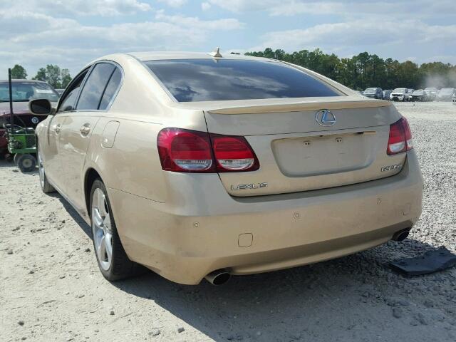 JTHBE96S480032791 - 2008 LEXUS GS 350 GOLD photo 3