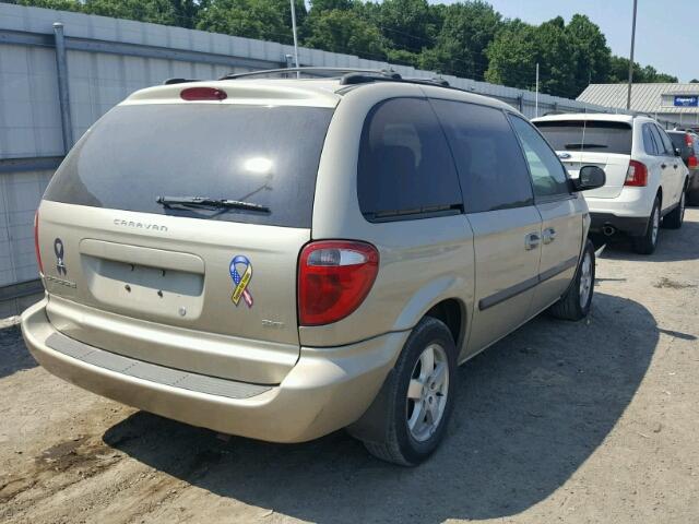 1D4GP45R86B544030 - 2006 DODGE CARAVAN SX GOLD photo 4