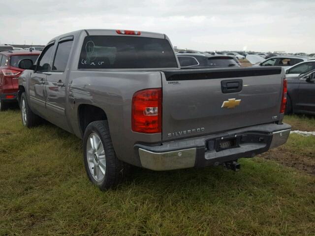 3GCPCTE00DG273361 - 2013 CHEVROLET SILVERADO BROWN photo 3