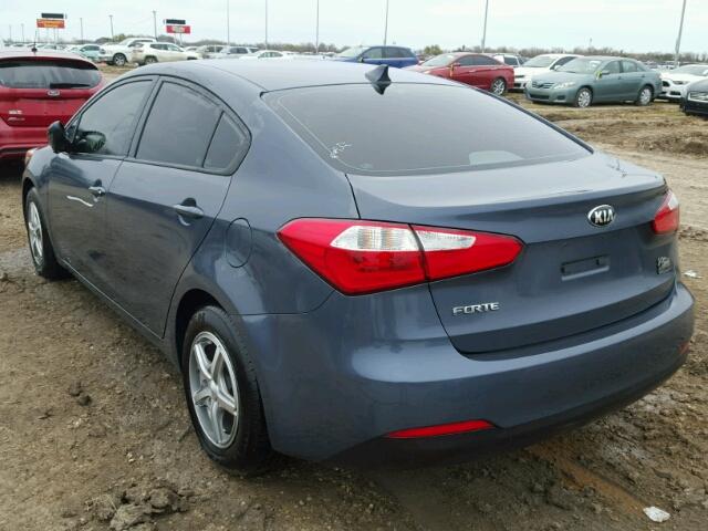 KNAFK4A69G5576615 - 2016 KIA FORTE LX GRAY photo 3