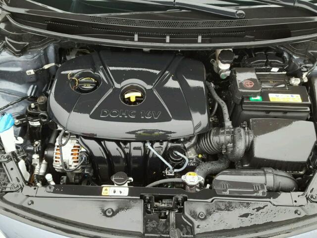 KNAFK4A69G5576615 - 2016 KIA FORTE LX GRAY photo 7