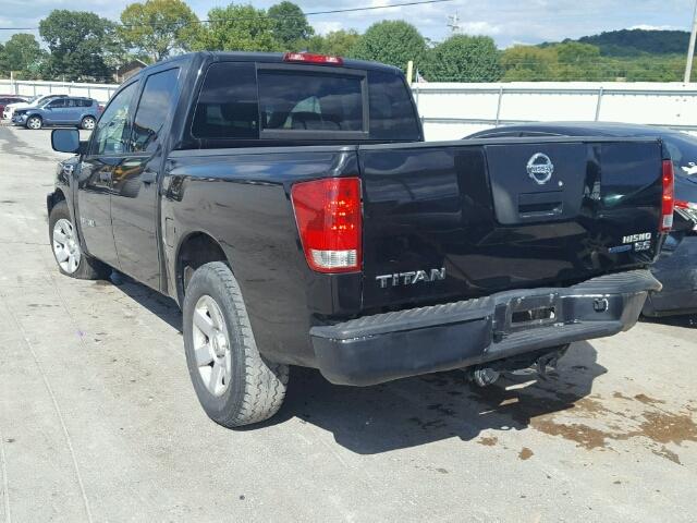 1N6BA07D98N329323 - 2008 NISSAN TITAN XE BLACK photo 3