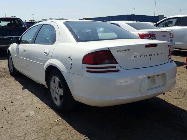 1B3EL46X53N501290 - 2003 DODGE STRATUS SE WHITE photo 3