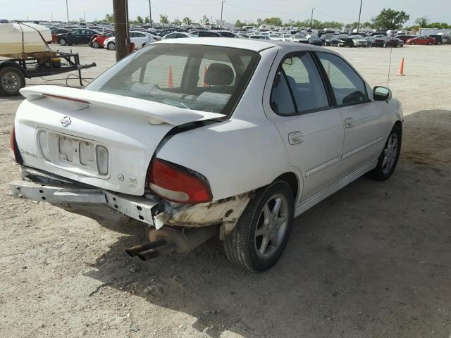 3N1BB51D81L118600 - 2001 NISSAN SENTRA SE WHITE photo 4