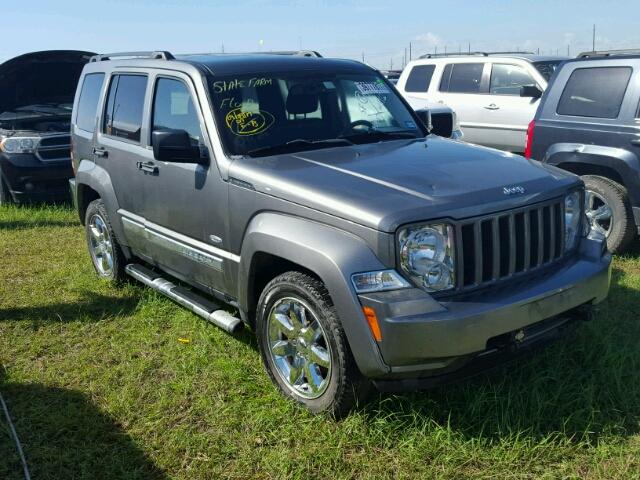 1C4PJMAKXCW171049 - 2012 JEEP LIBERTY SP GRAY photo 1