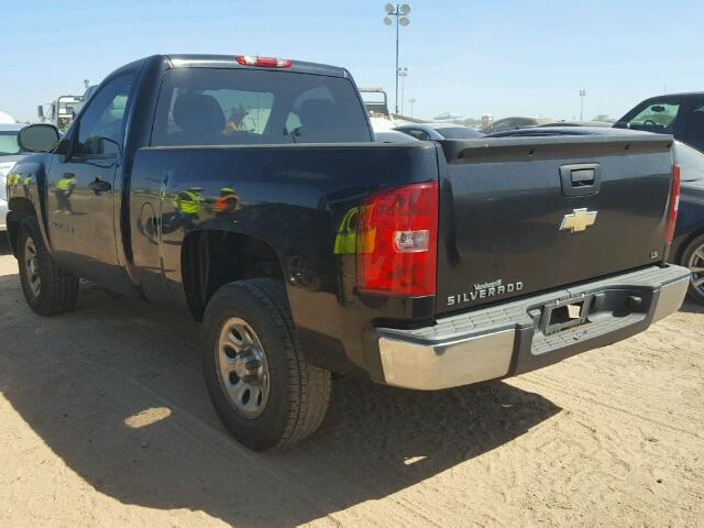 1GCEC14X48Z155121 - 2008 CHEVROLET SILVERADO BLACK photo 3