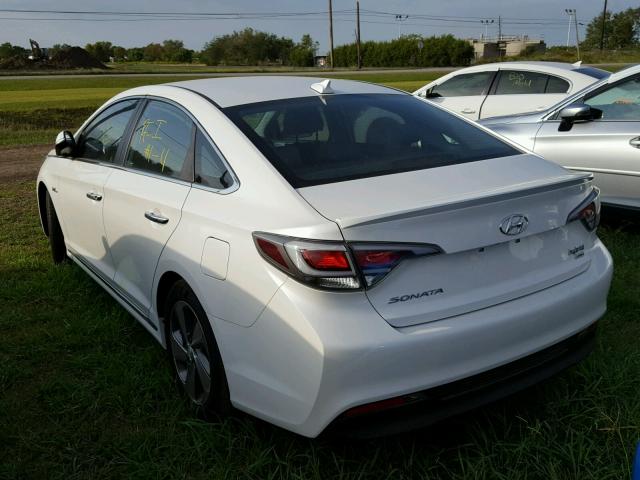 KMHE34L13HA044858 - 2017 HYUNDAI SONATA WHITE photo 3