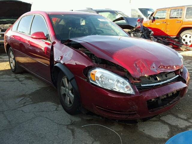 2G1WT58KX79225085 - 2007 CHEVROLET IMPALA RED photo 1