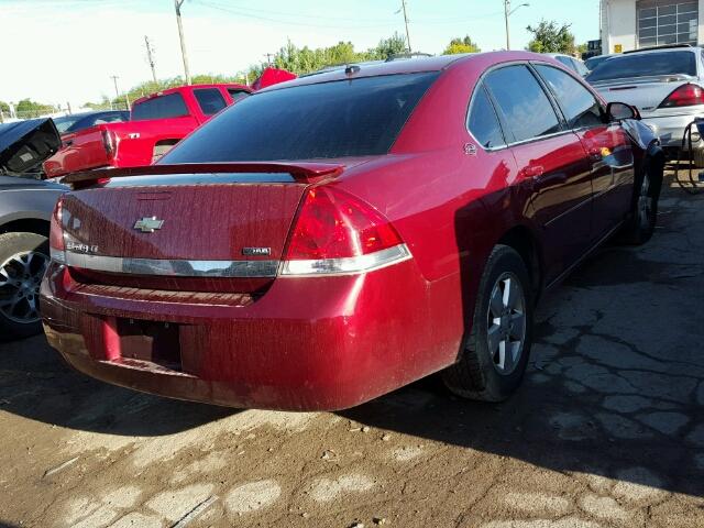 2G1WT58KX79225085 - 2007 CHEVROLET IMPALA 红色 照片 4