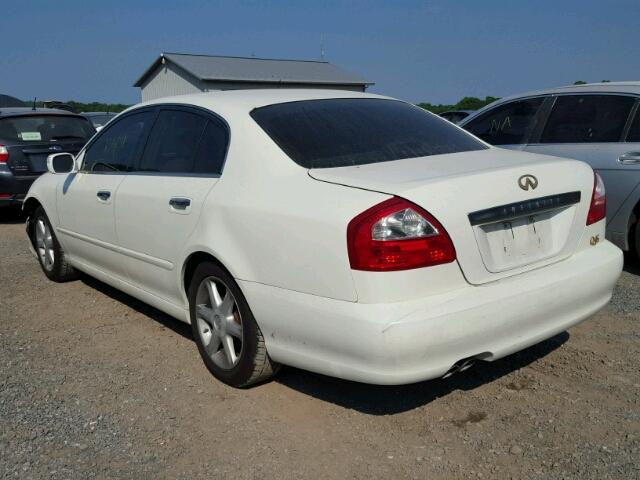 JNKBF01A32M002186 - 2002 INFINITI Q45 WHITE photo 3