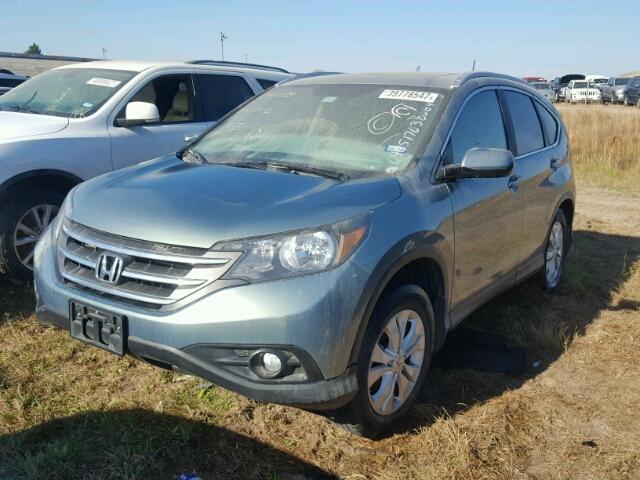 5J6RM3H70CL027193 - 2012 HONDA CR-V BLUE photo 2