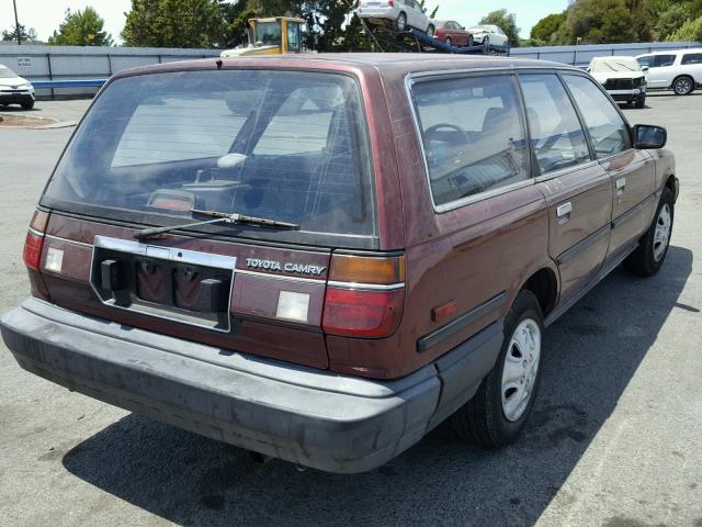 JT2SV21W4H0057394 - 1987 TOYOTA CAMRY DLX BURGUNDY photo 4