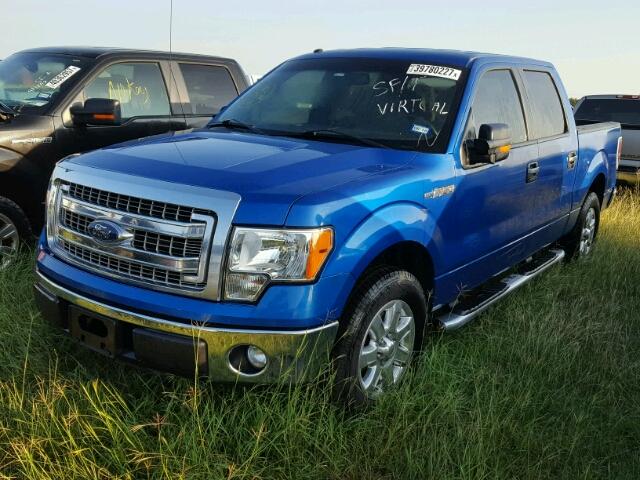 1FTFW1CF2EFA43791 - 2014 FORD F150 Bleu photo 2
