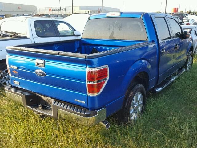 1FTFW1CF2EFA43791 - 2014 FORD F150 Bleu photo 4