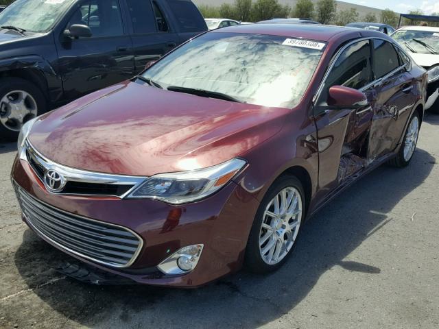 4T1BK1EB5EU109777 - 2014 TOYOTA AVALON BAS RED photo 2