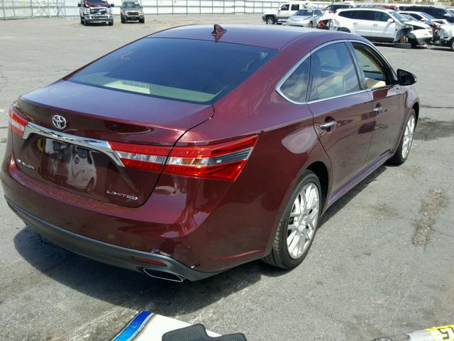 4T1BK1EB5EU109777 - 2014 TOYOTA AVALON BAS Qırmızı foto 4