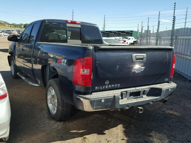 1GCEK19Y07Z607326 - 2007 CHEVROLET SILVERADO BLUE photo 3