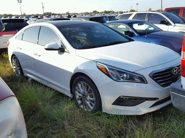 5NPE34AF4FH105286 - 2015 HYUNDAI SONATA WHITE photo 1