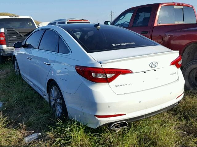 5NPE34AF4FH105286 - 2015 HYUNDAI SONATA WHITE photo 3