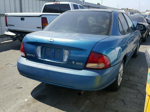 3N1CB51DX3L800157 - 2003 NISSAN SENTRA XE BLUE photo 4