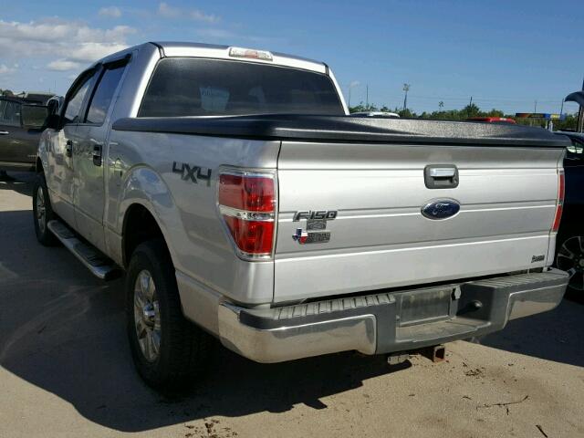 1FTFW1EV8AFC84415 - 2010 FORD F150 SILVER photo 3