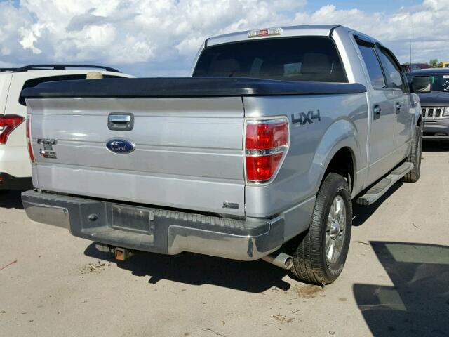 1FTFW1EV8AFC84415 - 2010 FORD F150 SILVER photo 4