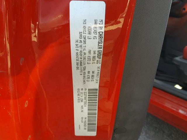 3C3CFFAR4FT550314 - 2015 FIAT 500 POP RED photo 10