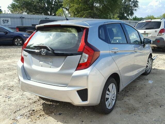 JHMGK5H54GX030544 - 2016 HONDA FIT LX SILVER photo 4