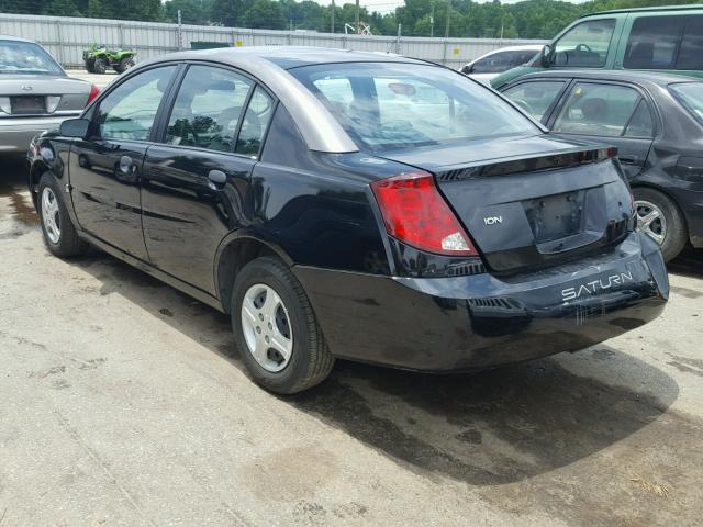 1G8AG52F94Z104142 - 2004 SATURN ION LEVEL BLACK photo 3