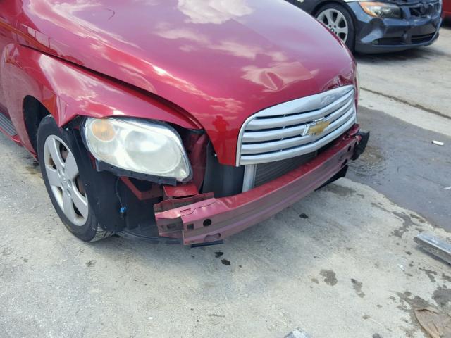 3GNBAADBXAS648079 - 2010 CHEVROLET HHR LS Tünd qırmızı foto 9