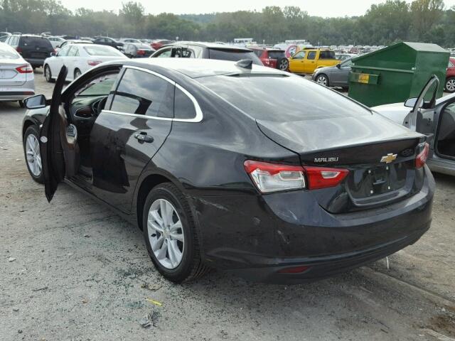 1G1ZE5ST9HF255194 - 2017 CHEVROLET MALIBU LT BLACK photo 3