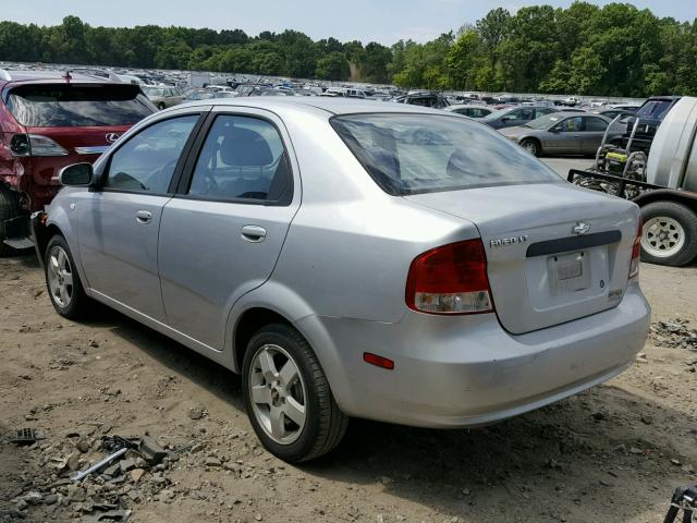 KL1TG56636B564232 - 2006 CHEVROLET AVEO LT SILVER photo 3