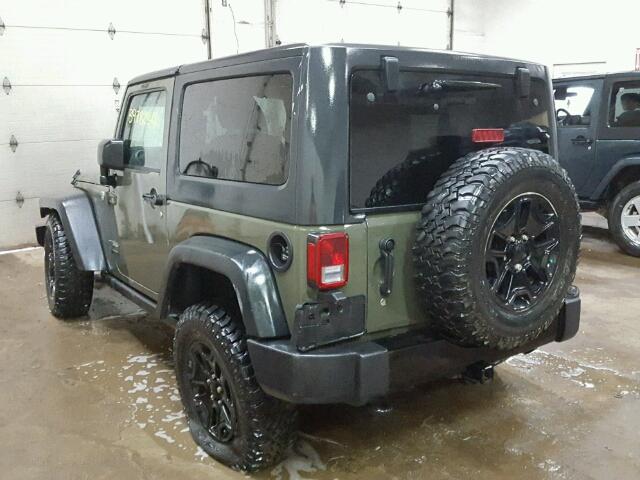 1C4AJWAG7FL708849 - 2015 JEEP WRANGLER S 绿色 照片 3
