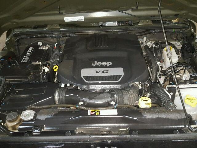 1C4AJWAG7FL708849 - 2015 JEEP WRANGLER S 绿色 照片 7