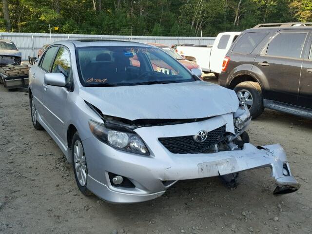 2T1BU4EE1AC469176 - 2010 TOYOTA COROLLA SILVER photo 1