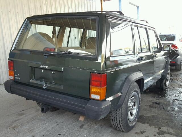 1J4FT68S8TL281794 - 1996 JEEP CHEROKEE S GREEN photo 4