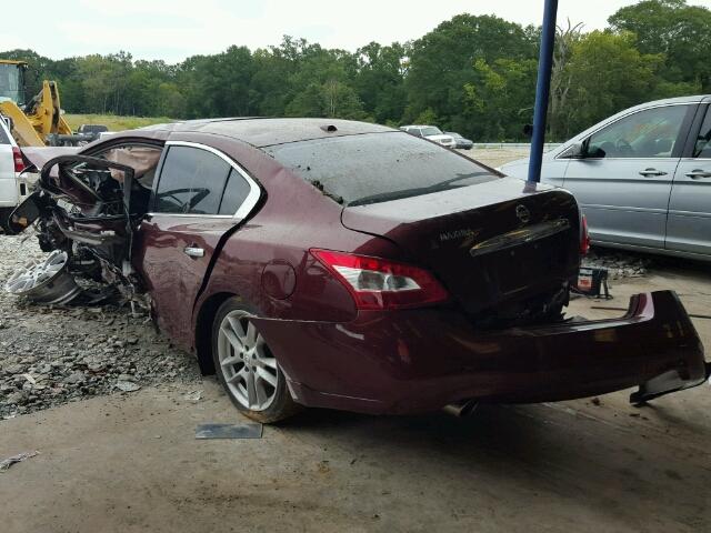 1N4AA5AP5BC822231 - 2011 NISSAN MAXIMA S BURGUNDY photo 3