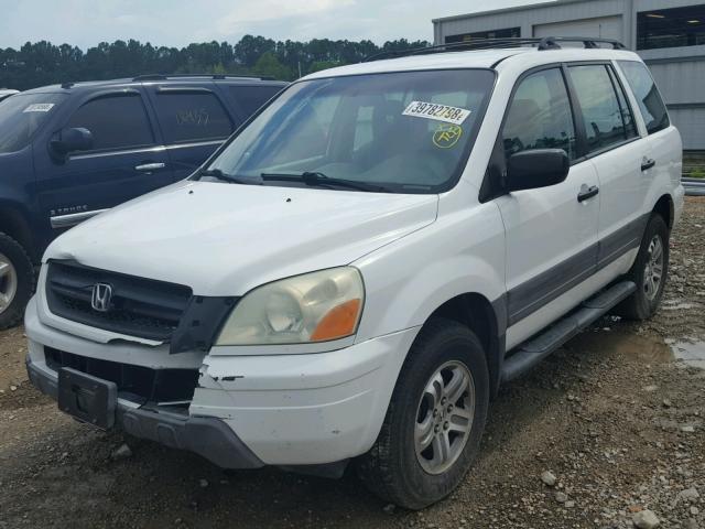 2HKYF18123H504318 - 2003 HONDA PILOT LX WHITE photo 2