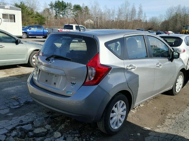 3N1CE2CP7FL397160 - 2015 NISSAN VERSA NOTE GRAY photo 4